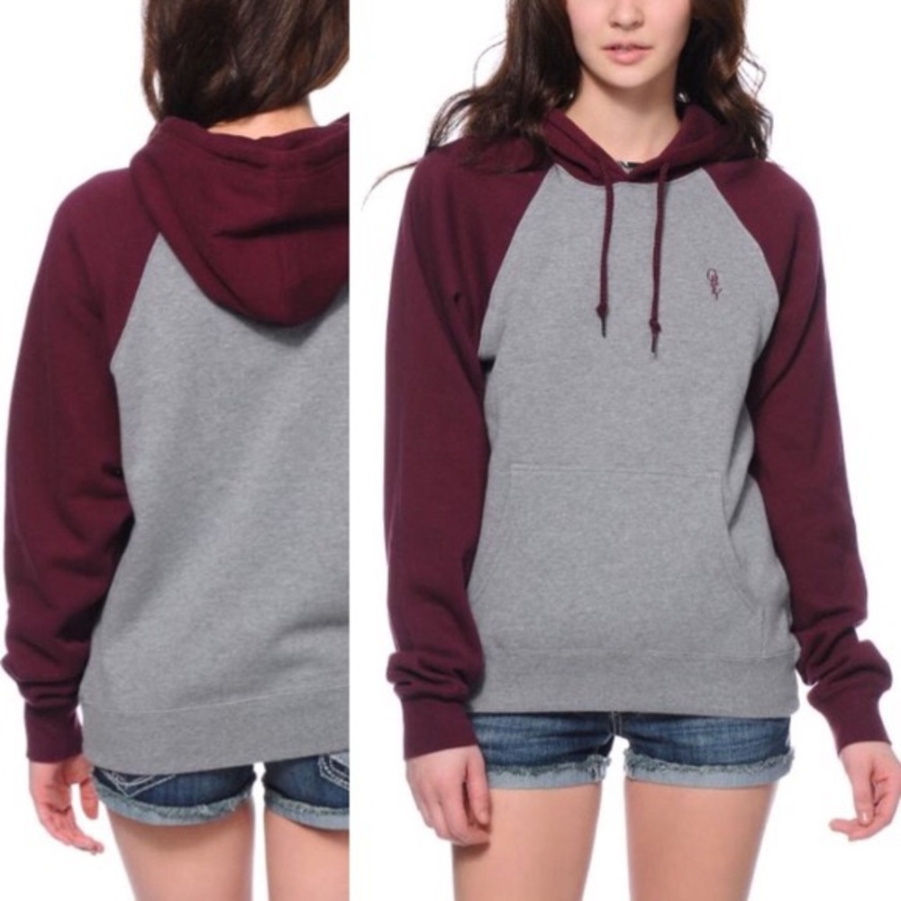 OBEY highland Maroon and Grey & Maroon Pullover